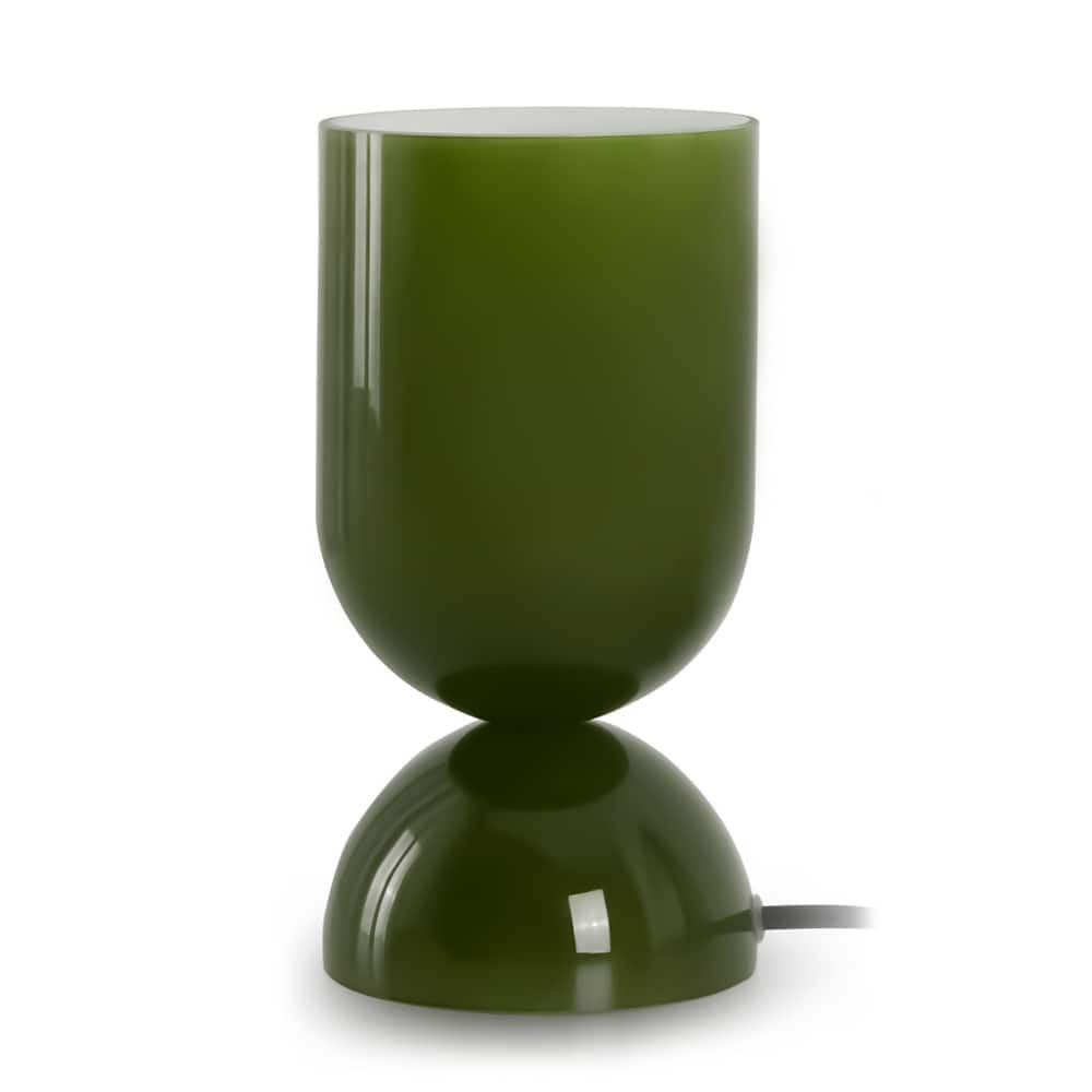 9 in. Modern Glass Small Table Lamp with E12 Base (Bulb not included)