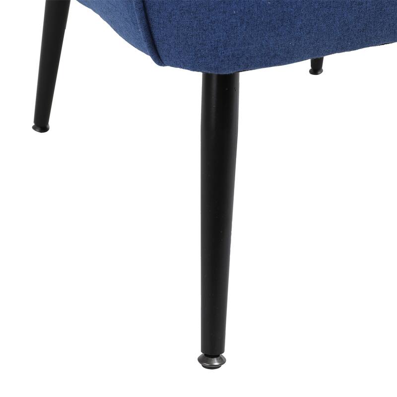Modern Mid Century Chair Linen Sherpa Armchair