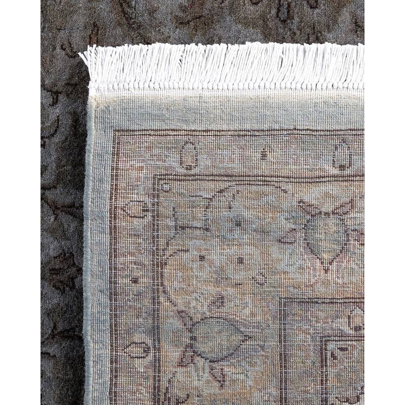 Fine Vibrance One-of-a-Kind Hand-Knotted Area Rug - Gray, 4' 3" x 6' 0" - 4' 3" x 6' 0"