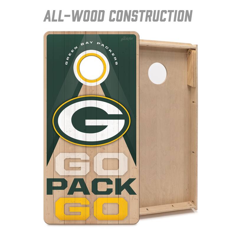 Green Bay Packers NFL 2x4 Professional Cornhole Board Set