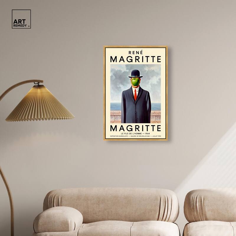 Man with the Apple Canvas by Art Remedy