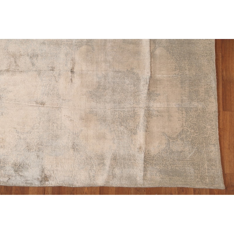 Contemporary / Modern Area Rug Hand-Knotted Abstract Wool Carpet - 5'7"x 7'10"