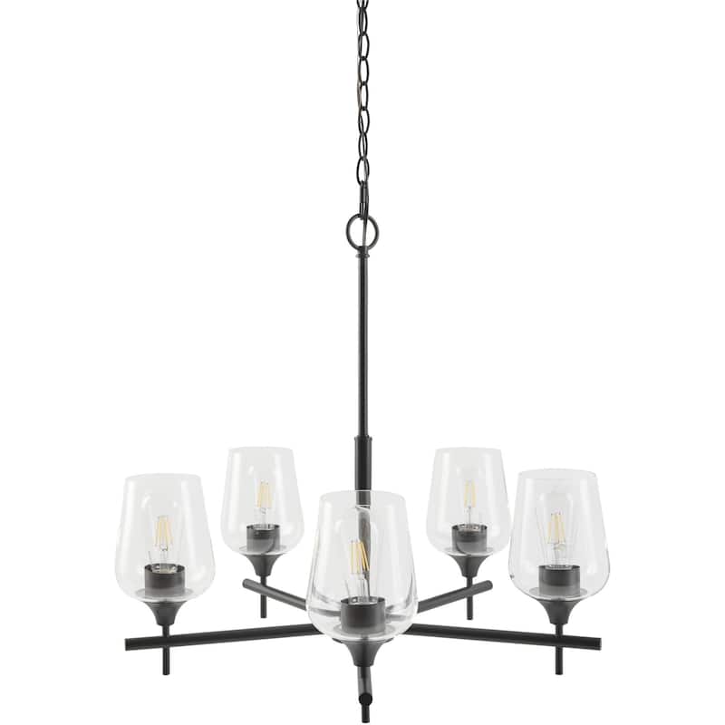 Livabliss Yueva Modern Chandelier - Black