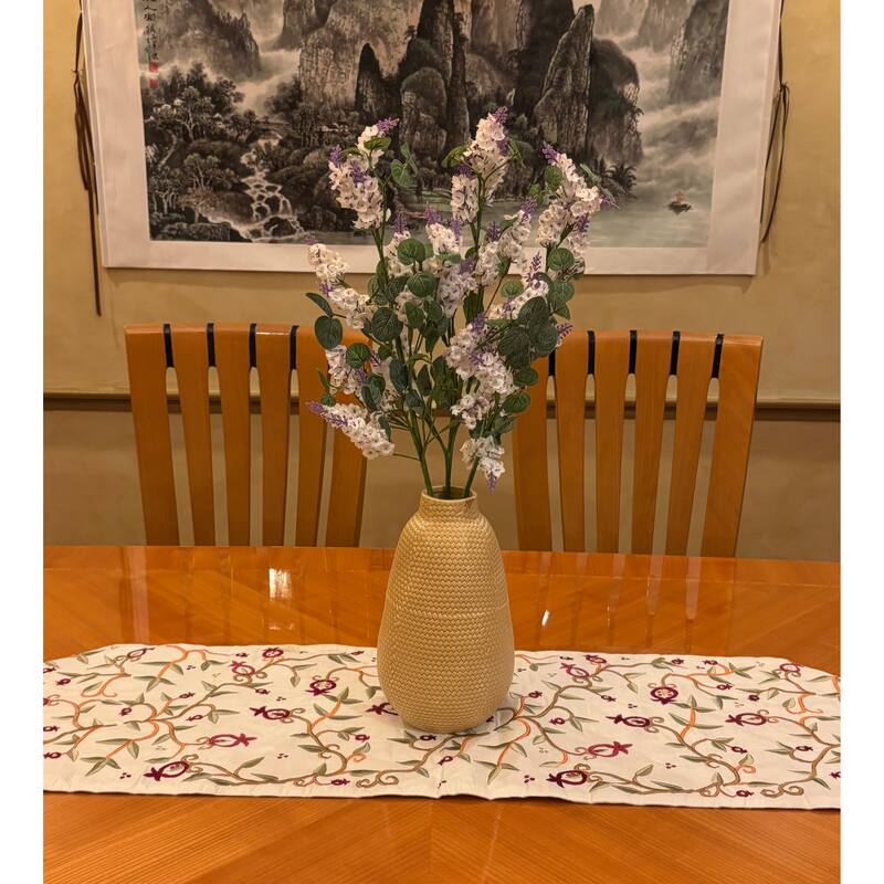 24" Lilac Spray, White, Set of 3 - 24