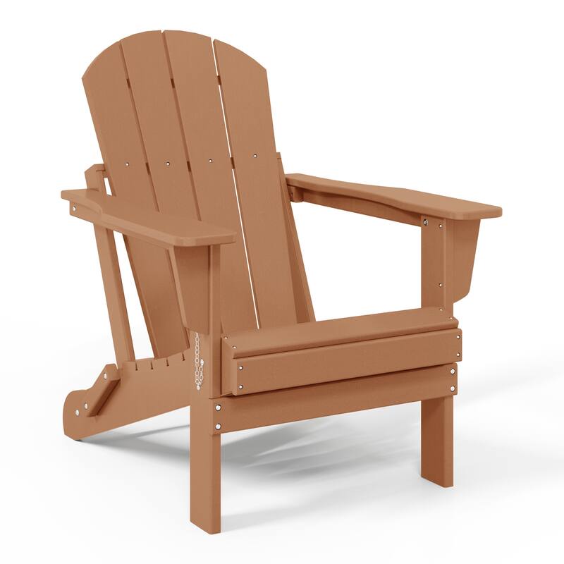 Laguna Outdoor 5-Piece Adirondack Chair With Square Coffee Table Conversation Set