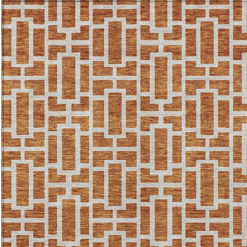 HomeRoots Geometric Transitional Rectangle Outdoor Rug