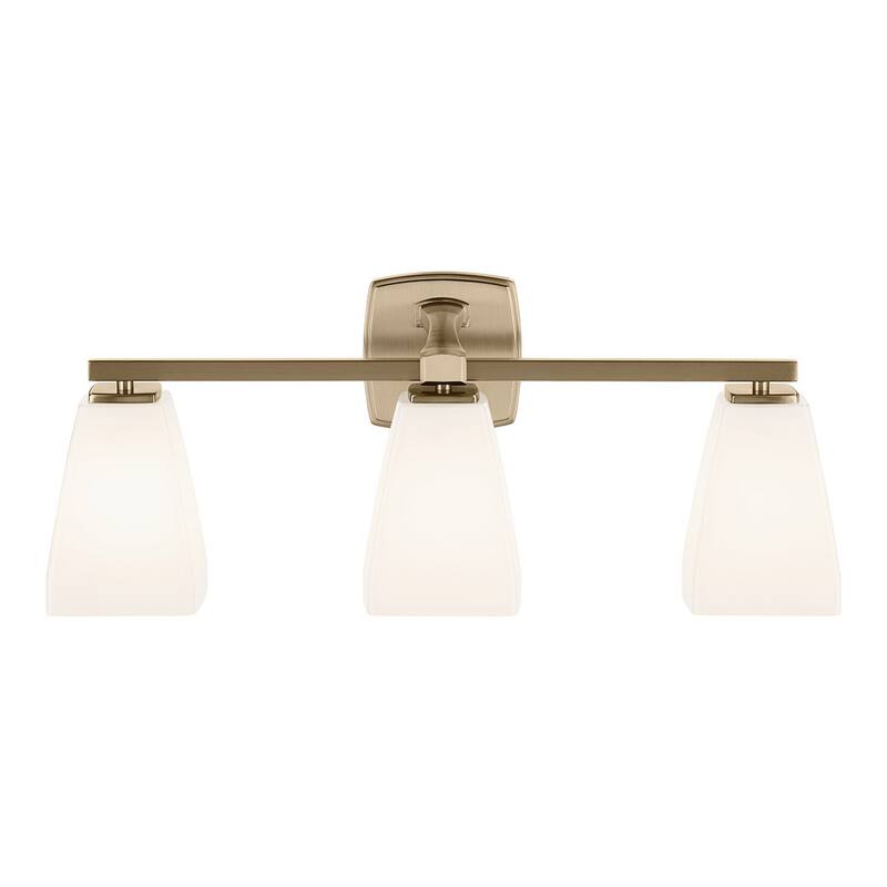 Kichler Lighting Marant 23.75" 3-Light Vanity Light with Opal Glass in Champagne Bronze