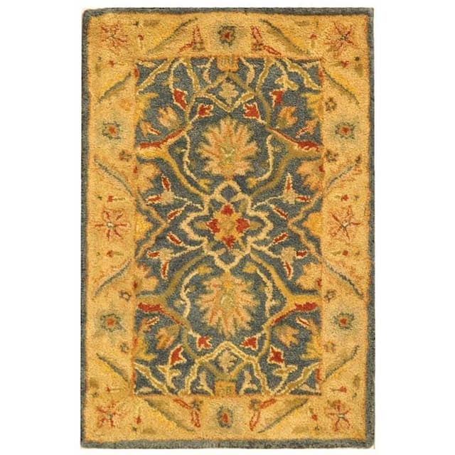 SAFAVIEH Handmade Antiquity Izora Traditional Oriental Wool Rug - 2' x 3' - Blue