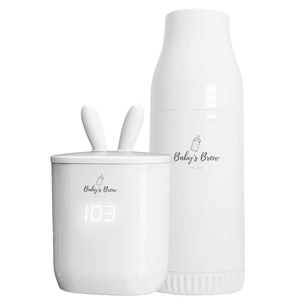 slide 2 of 3, Baby's Brew Warmer + Formula Dispenser Set - White