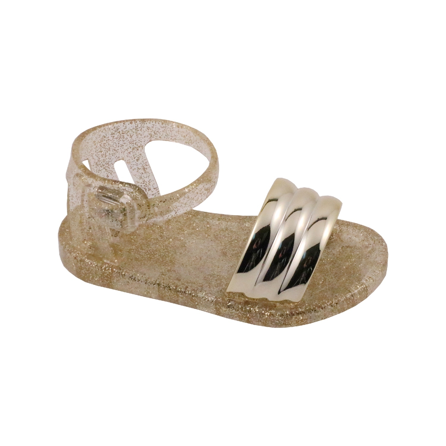 gold baby sandals