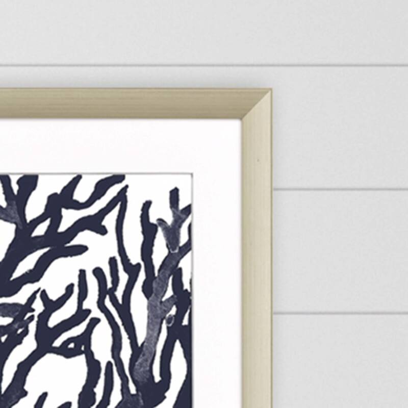 Blue Coral I S/2 Framed Art Exclusive Giclee Under Glass