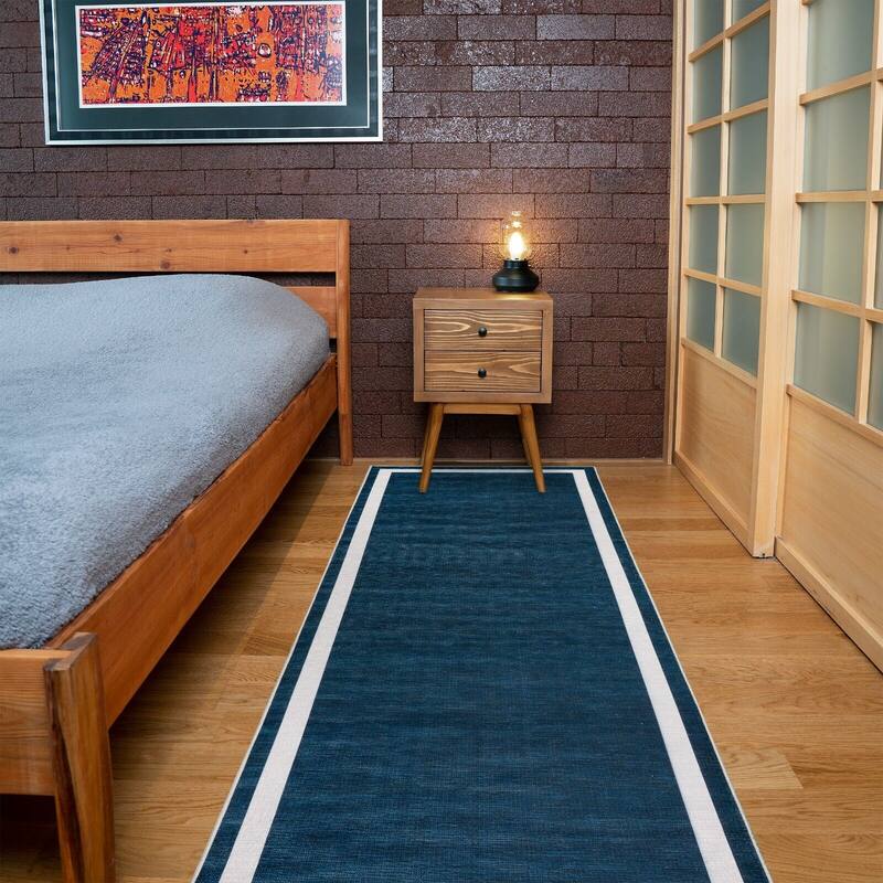 Machine Washable-Eco-Friendly Area Rug With Non-Slip Backing Everest Design