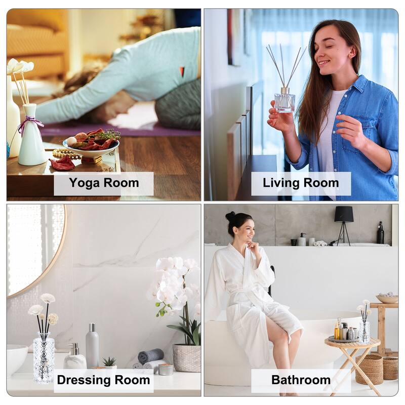 Reed Diffuser Sticks, 100Pcs Refill Stick with PET Bottle