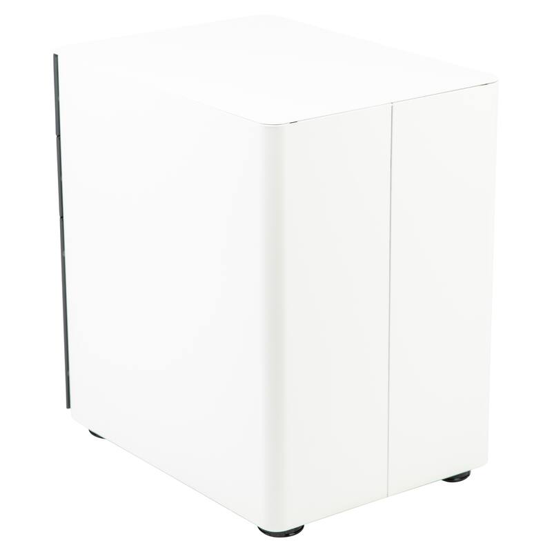 Modern 3-Drawer Mobile Locking Filing Cabinet Storage Organizer