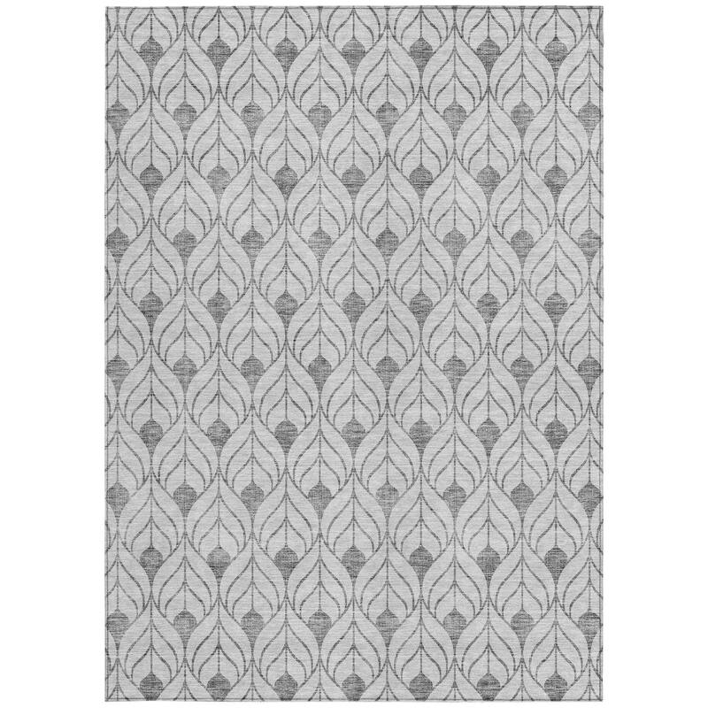 HomeRoots Geometric Transitional Rectangle Outdoor Rug