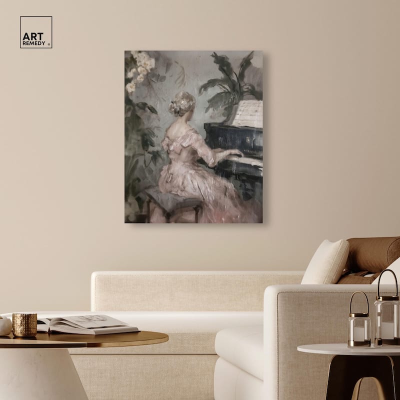 Soft Music Canvas by Art Remedy, Gallery Wrapped