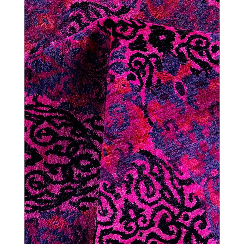Vibrance, One-of-a-Kind Hand-Knotted Area Rug - Pink, 11' 10" x 15' 8" - 11' 10" x 15' 8"