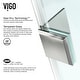preview thumbnail 18 of 18, VIGO Monteray 30"D x 30"W x 73"H Frameless Hinged Shower Enclosure