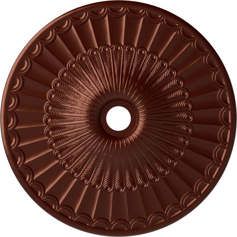36 5/8"OD x 3 5/8"ID x 2 3/8"P Galveston Ceiling Medallion