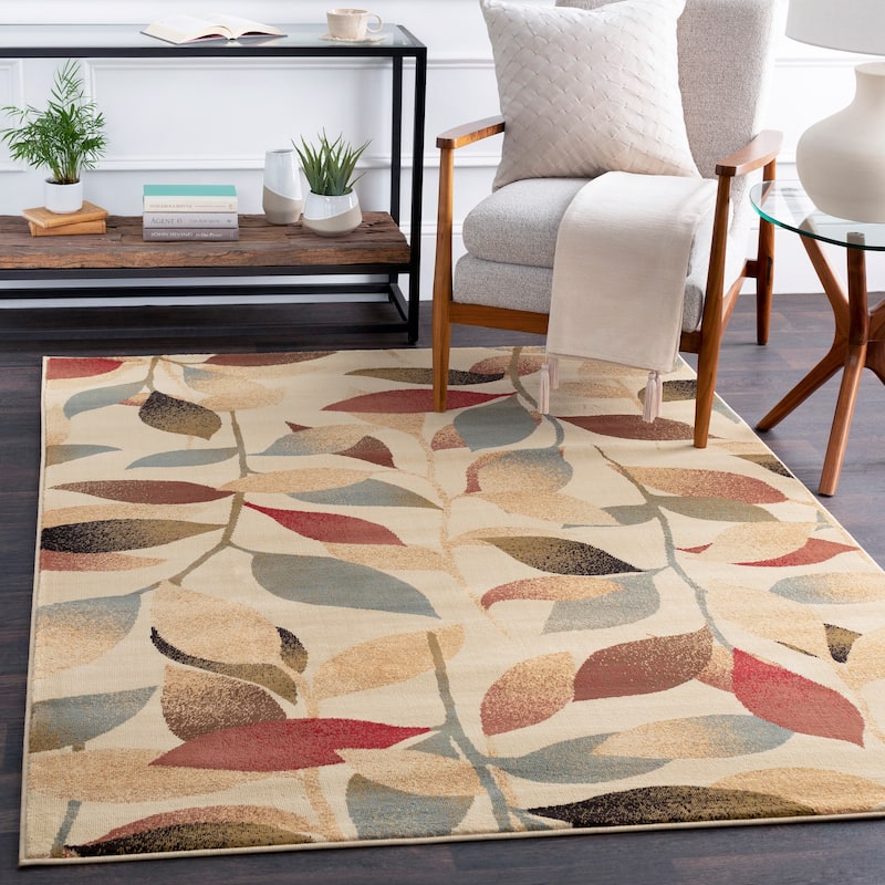 Cloverleaf Contemporary Floral Area Rug