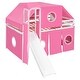 preview thumbnail 3 of 9, Full Size Loft Bed with Slide, Tent and Tower