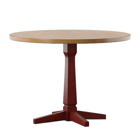 Hillpointe Round Two-Tone Dining Table by iNSPIRE Q Classic