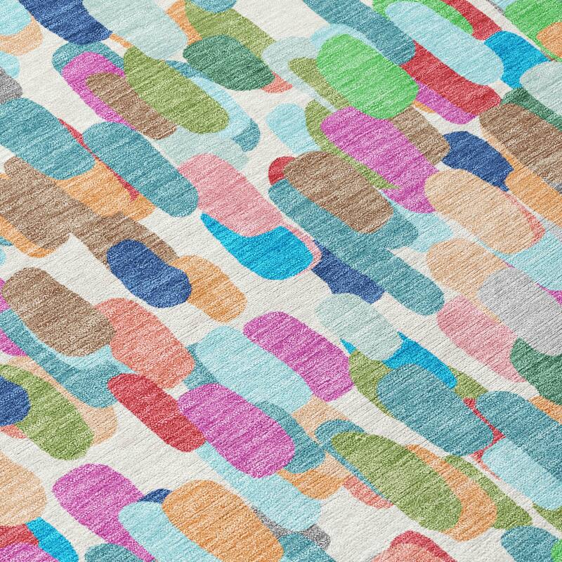 Machine Washable Indoor/ Outdoor Contemporary Drew Chantille Rug