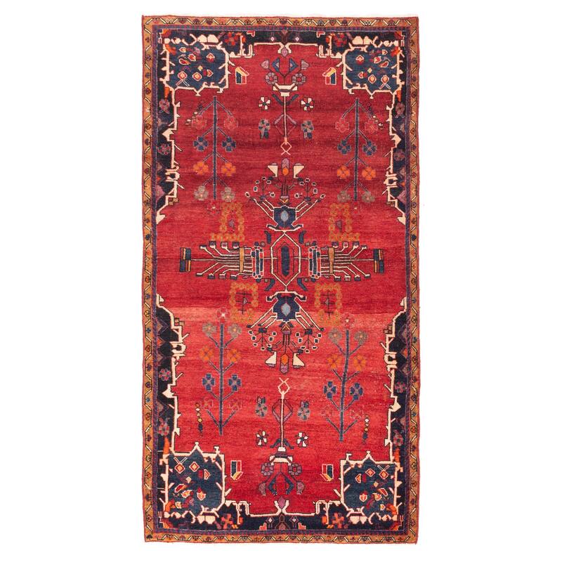 ECARPETGALLERY Hand-knotted Konya Anatolian Red Wool Rug - 4'9 x 9'7