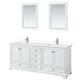 Option White / White Cultured Marble Top / Polished