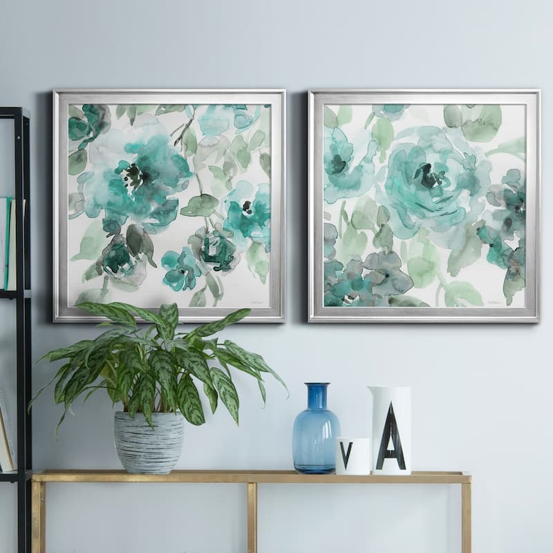 Belle's Teal I-Premium Framed Canvas - Ready to Hang - Multi-Color