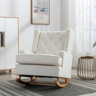 Modern Comfortable Rocking Chair Accent Chair - Bed Bath & Beyond ...