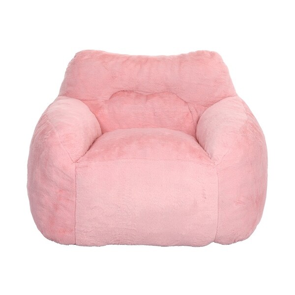 Homy Casa Bean Bag Chair with Armrests, High-Density Foam, Comfy