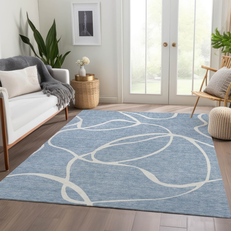 Premium Washable Super Soft Abstract Dash Mayfield Rug