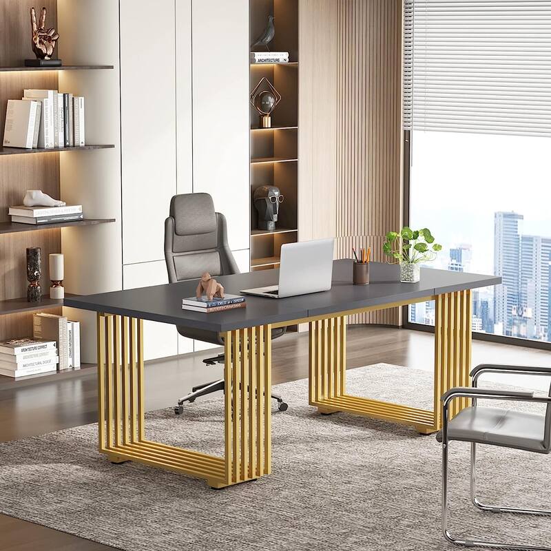 70.9" Modern Home Office Desk, Computer Executive Desk