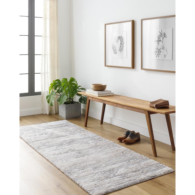 Livabliss Venice Mid-Century Abstract Area Rug - Camel - 2' 7" x 7' 3"