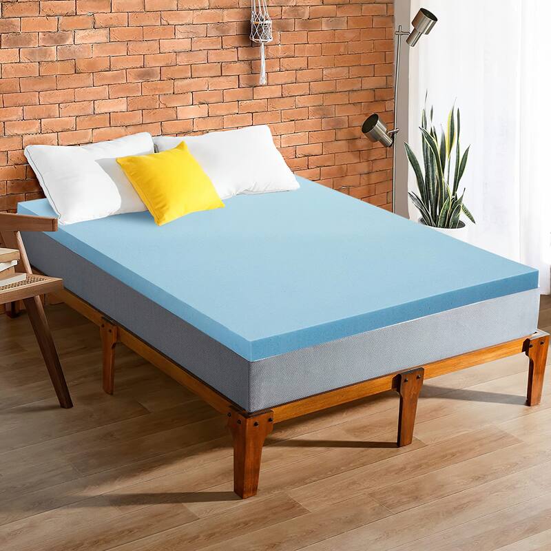 Onetan 2-Inch High Density Gel Foam Mattress Toppers, Add Comfort To Mattress