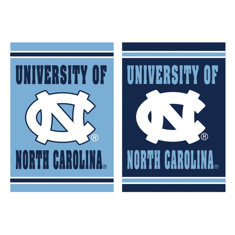Embossed Suede Flag, Garden Size, University of North Carolina