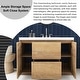 preview thumbnail 14 of 152, Floating Bathroom Vanity with Integrated Resin Top