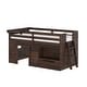 preview thumbnail 13 of 12, Max & Lily Farmhouse Twin Low Loft Bed with 1-drawer Storage and Shelf