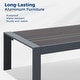 preview thumbnail 13 of 47, Royalcraft 4-Piece All-Aluminum Patio Set with 5" Cushions & 3.2" Widened Armrest, Seats 5, 250 lbs - 4-Piece Sets
