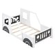 preview thumbnail 20 of 22, Durable Twin Size Classic Pine Car-Shaped Platform Kids Bed Frame with Wheels, Fun Design for Bedrooms, Easy Assembly, Blue
