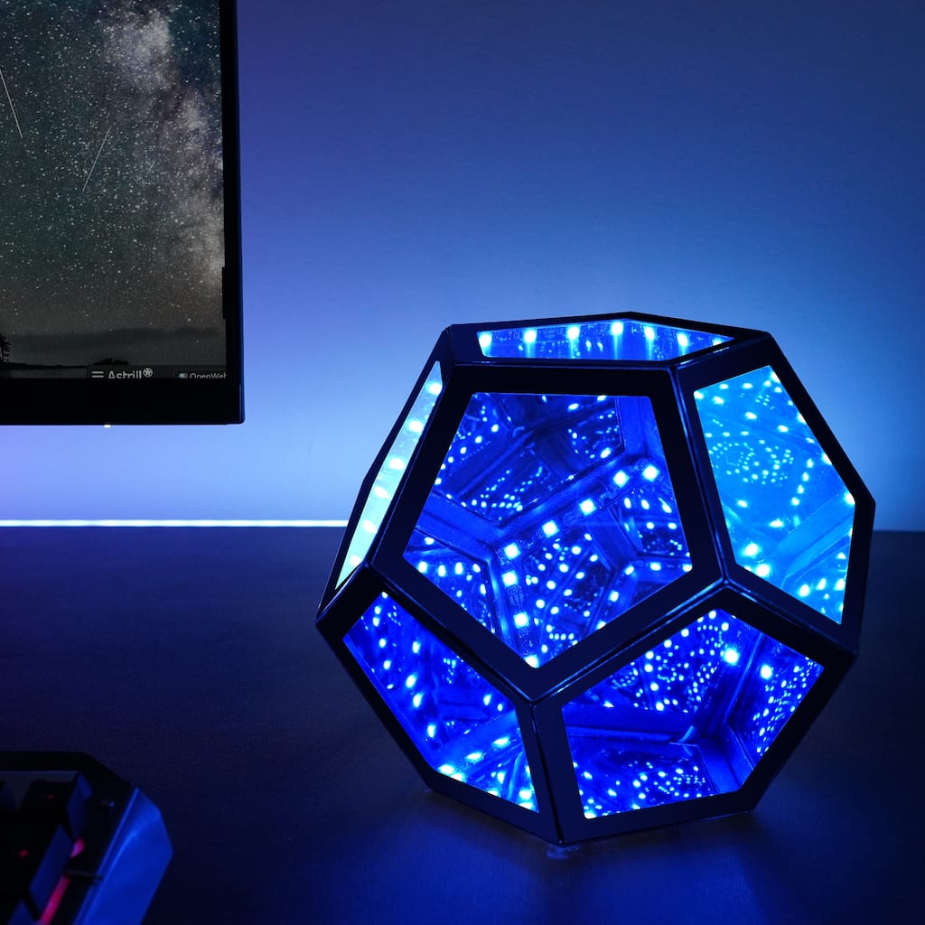 Infinity Dodecahedron Magic Table Lamp