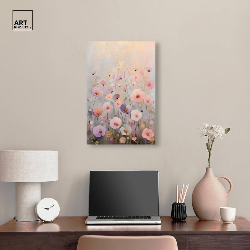 Tiny Blooms II Canvas by Art Remedy, Gallery Wrapped