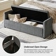 preview thumbnail 29 of 69, Franco Modern Upholstered Storage Bench with Two Throw Pillows and Thick Padded Cushion
