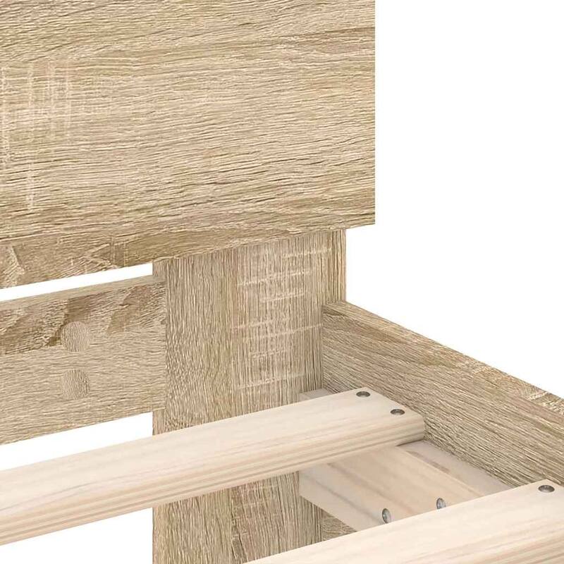 vidaXL Bed Frame Sonoma in Engineered Wood