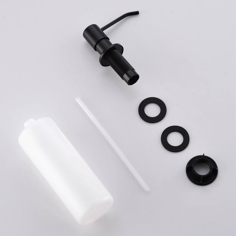 Waterfall Single Hole Kitchen Faucets with Soap Dispenser, Pull Down Sprayer and cUPC Supply Lines