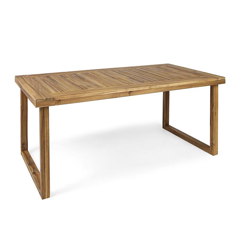 Outdoor Acacia Wood Dining Table,Sandblast