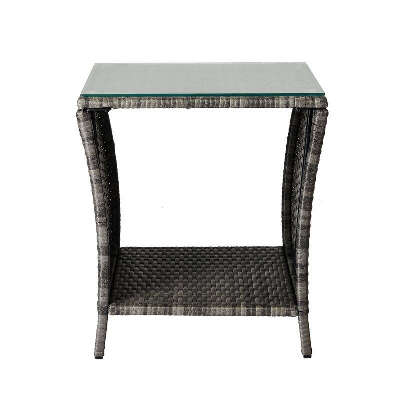 Patio Rattan Side Table