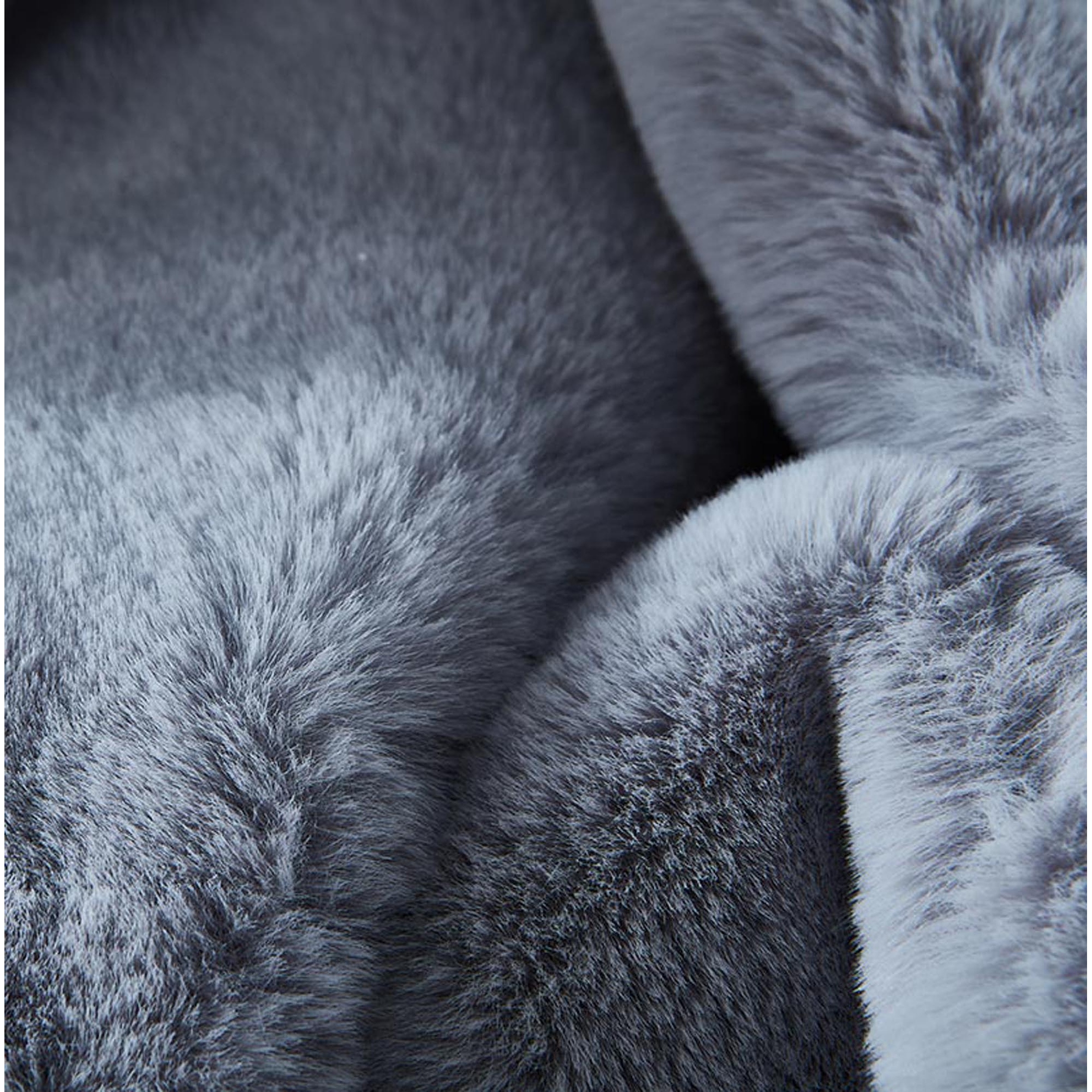 Luxury grey blanket on sale
