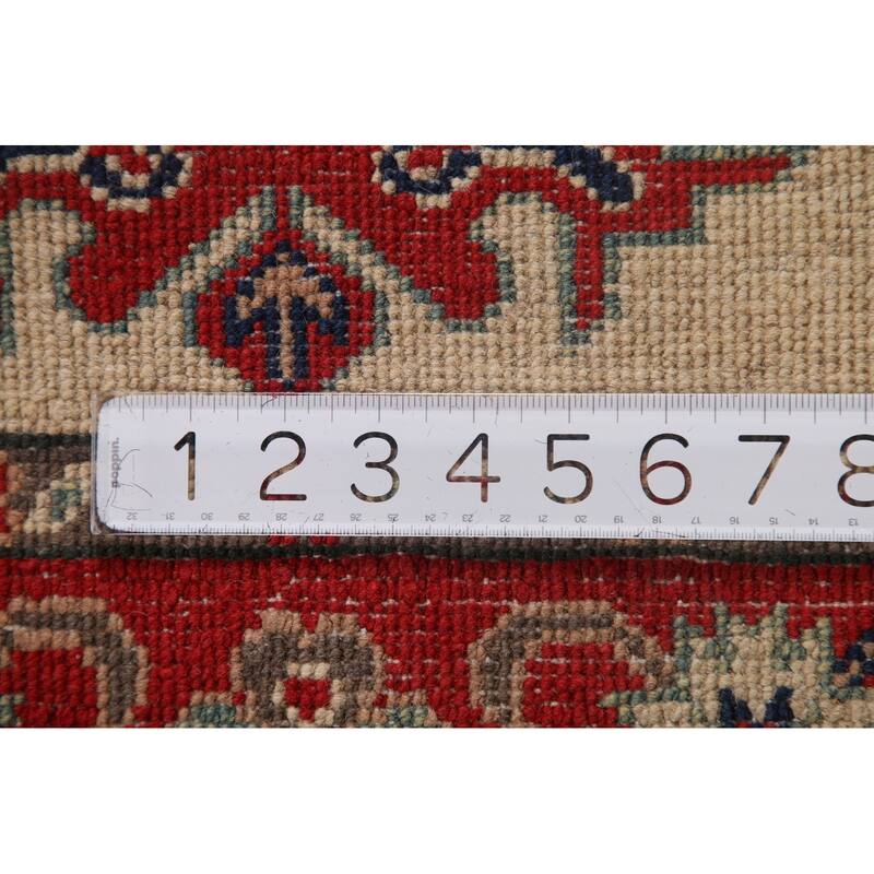 Kazak Accent Rug Hand-Knotted Wool Carpet - 2'11" x 4'3"